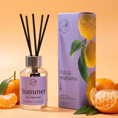 Ароматический диффузор Aroma Harmony Summer Yuzu Mandarin 60 мл диффузор ароматический aroma harmony 50 ml peony