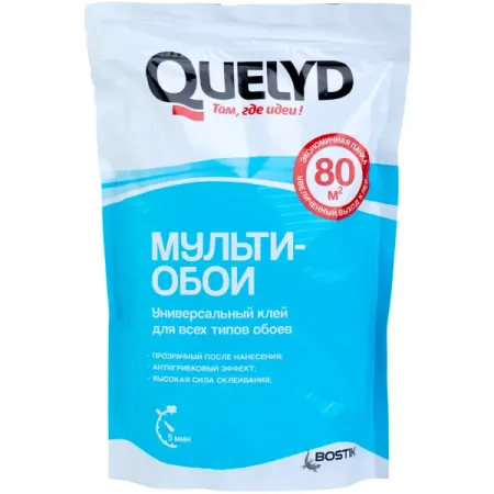 Клей для флизелиновых обоев Quelyd Мульти-обои 80 м²