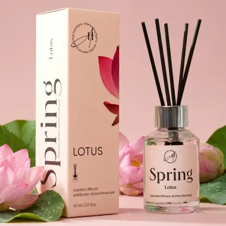 Ароматический диффузор Aroma Harmony Spring Lotus 60 мл aroma harmony волшебный вечер диффузор 30 мл и свеча 60г