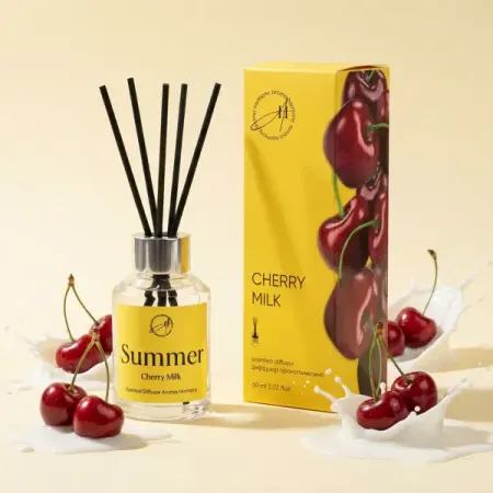 Ароматический диффузор Aroma Harmony Summer Cherry Milk 60 мл aroma harmony волшебный вечер диффузор 30 мл и свеча 60г