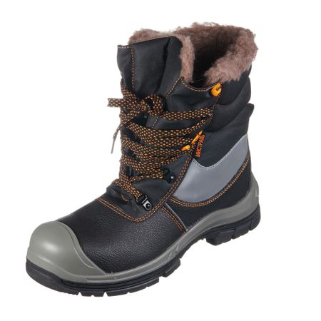 Ботинки рабочие кожаные утепленные с защитным композитным носком размер 41 черные Мистраль HX379-CSW (139254) безопасность жизнедеятельности в химической промышленности учебник