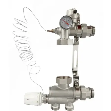 Насосно-смесительный узел Спец с четырехходовым клапаном 180 мм 1