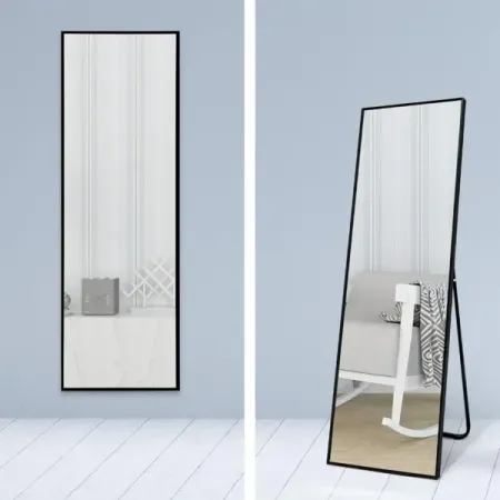 Зеркало декоративное A+T Home Decor прямоугольное 50x176 см металл цвет черный планка с тремя крючкам joy home металл