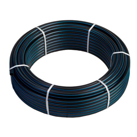 Труба ПНД ПЭ-100 для систем водоснабжения Технопласт d50 SDR17 черная