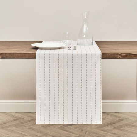 Скатерть-дорожка Долина цветов/Valle dei fiori II лен белая скатерть дорожка