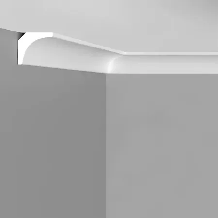 Плинтус потолочный Design 1 полистирол 20x20x2000 мм белый декоративные наклейки с очным узором 5 стилей