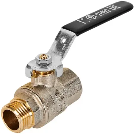 Кран шаровой прямой Stout DN15 PN40 1/2