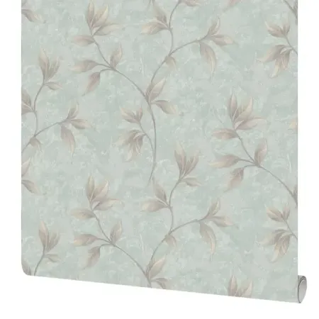 Обои флизелиновые Московская обойная фабрика Лориэн мятные 1.06 м 4338-7