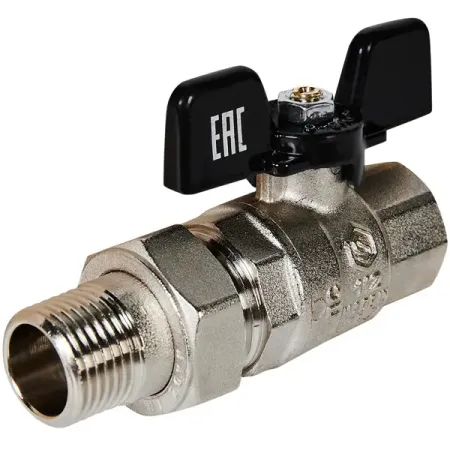 Кран шаровой с американкой прямой Stout DN15 PN40 1/2