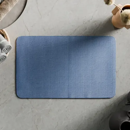 Коврик для ванной Swensa Canva 50x80 см цвет синий коврик для пикника ecos 180х60см изолон полиэстер синий