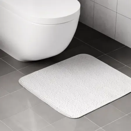 Коврик для туалета Swensa Slot 50x50 см цвет белый