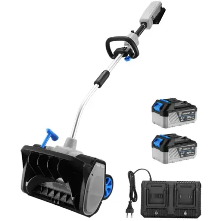 Снегоуборщик аккумуляторный DEKO Бесщёточный ST40 43 см 20 В 2x4 Ач АКБ и ЗУ в комплекте