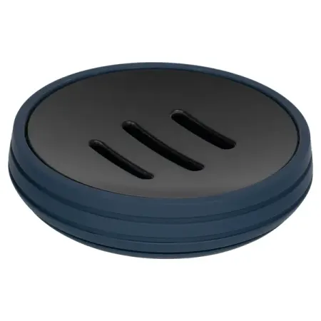 Мыльница Swensa Lago SWP-2410-BLU-04 пластик цвет синий дозатор для жидкого мыла swensa jolli swp 2416 blk 01 пластик