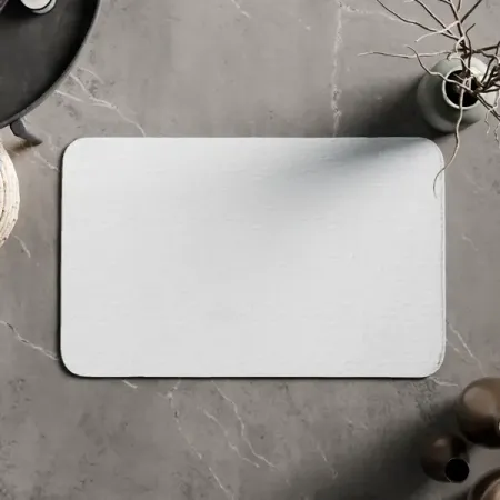 Коврик для ванной Swensa Ping 50x80 см цвет белый белый кружевной коврик из хлопка 20 см