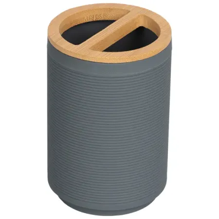 Стакан для зубных щёток Swensa Koi SWP-2415-GRY-02 пластик цвет серый мыльница swensa rail swp 2407 bl 04 пластик синий