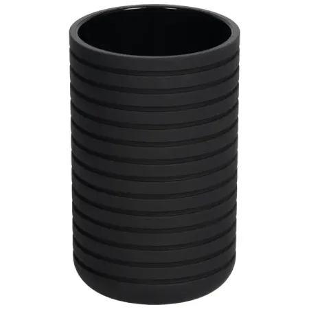 Стакан для зубных щёток Swensa Lago SWP-2410-BLK-02 пластик цвет черный мыльница swensa rail swp 2407 bl 04 пластик синий