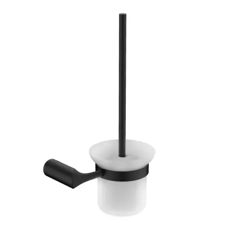 Ёршик для унитаза Swensa Lock SWR-6600-08-BLK, подвесной, цвет прозрачный/черный прозрачный медицинский соединитель luer lock мама мама