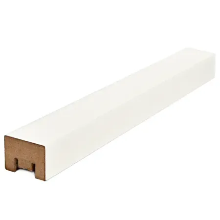 Рейка МДФ под покраску белый 280x3x2.2 см панель декоративная самоклеящаяся кирпич белый 770х700мм