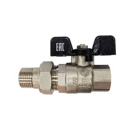 Кран шаровой с американкой прямой Stout DN20 PN40 3/4