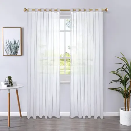 Тюль на ленте Palu 140x260 см цвет белый Cool 6 мешочки органза hua ming ce 7x9 9x12 см