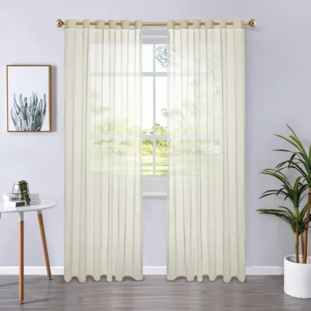 Тюль на ленте Palu 140x260 см цвет экрю Cream 5 мешочки органза hua ming ce 7x9 9x12 см