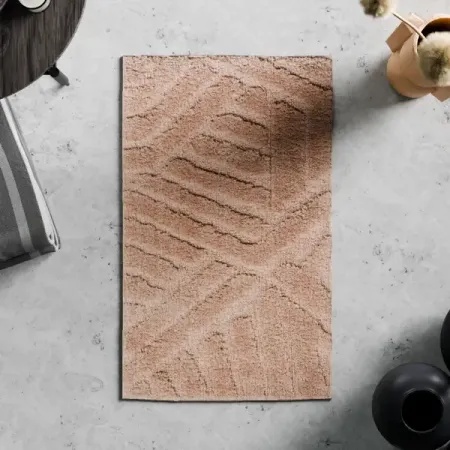 Коврик для ванной Swensa Noor 50x80 см цвет бежевый inyahome микрофибра коврик для ванной