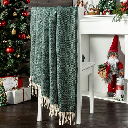 Плед Инес/Ines, зеленый