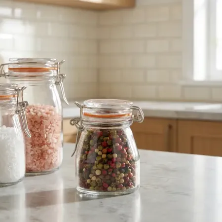 Банка для специй Esprado 0.09 л стекло цвет прозрачный 4 шт.