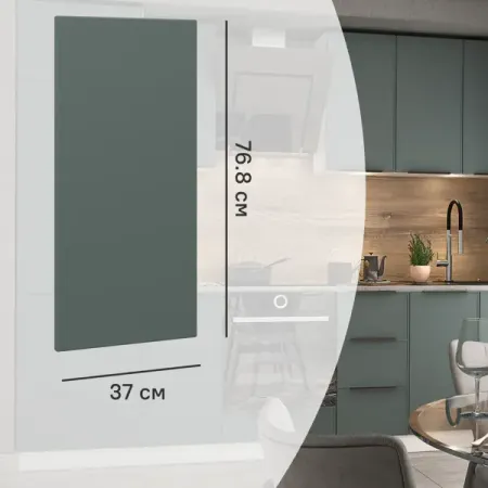 Фальшпанель для кухонного шкафа Инта 37x76.8 см Delinia ID МДФ цвет зеленый александр григорьевич ветошкин переработка промышленных и бытовых отходов технология и техника защиты литосферы