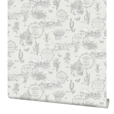 Обои флизелиновые Palitra Home Aromatique зеленые 1.06 м HC72345-17