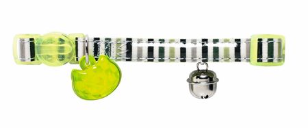 Ошейники, шлейки Hunter ошейник для кошек Glossy Stripes, лайм (10 г)