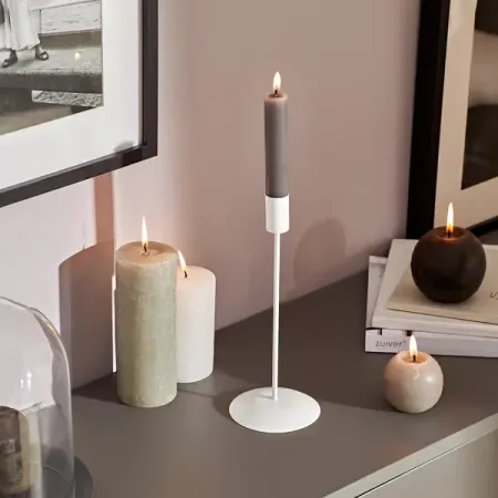 Подсвечник Луч 24 см цвет белый позолоченный ортодоксовый подсвечник htisok