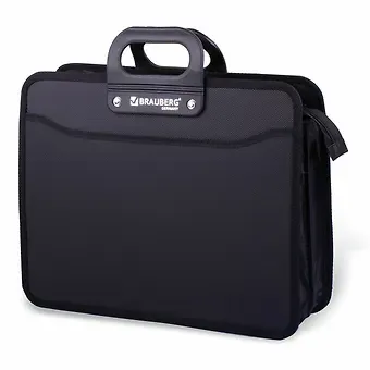 Папка-портфель  А4 на 3 отд., черный