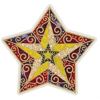 Новогоднее оконное украшение «Звезда», 29.5 х 28 см