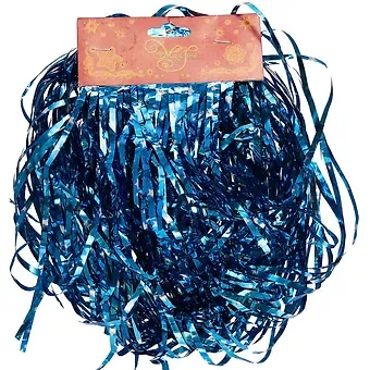 Новогодний дождик синий мерцающий, 9 х 150 см