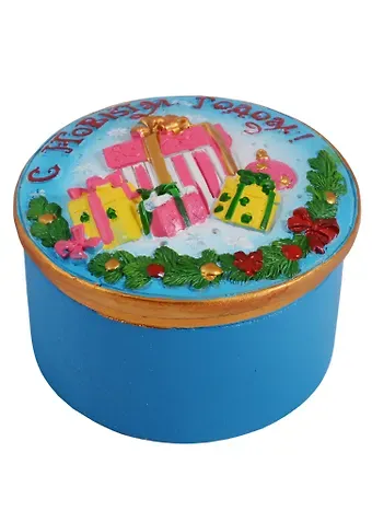 Шкатулка декоративная Подарки (7,5x7,5x5)