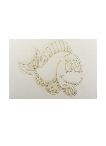 Трафарет Рыбка (А5) (411) (упаковка)