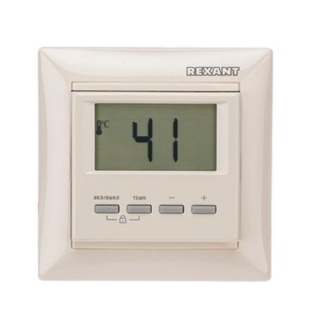 Терморегулятор цифровой для теплого пола Rexant RX-511H бежевый eakins 4k лабораторный цифровой микроскоп