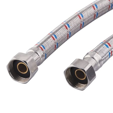 Подводка гибкая для воды СТМ 3/4 ВР(г) х 3/4 ВР(г) 80 см (31257/CWGHF080/06984) резиновые прокладки m2 m42 черные