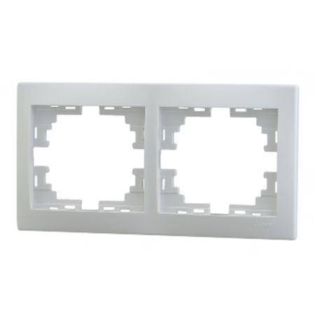 Рамка Lezard Mira двухместная белая (701-0200-147) медная катушка электромагнитного клапана best nr 0200