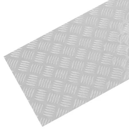 Лист рифленый квинтет АМг2 1.5x300x1200 мм, алюминий