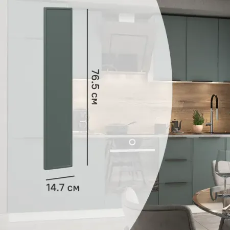 Фасад для кухонного шкафа Инта 14.7x76.5 см Delinia ID МДФ цвет зеленый