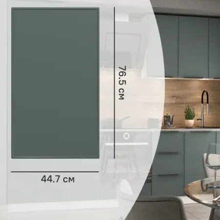 Фасад для кухонного шкафа Инта 44.7x76.5 см Delinia ID МДФ цвет зеленый александр григорьевич ветошкин переработка промышленных и бытовых отходов технология и техника защиты литосферы