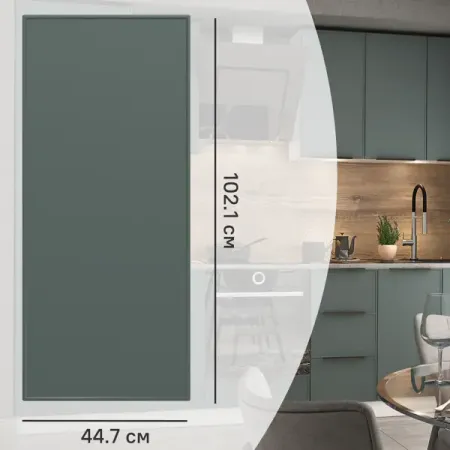 Фасад для кухонного шкафа Инта 44.7x102.1 см Delinia ID МДФ цвет зеленый керамическая ручка kungsphan зелёная