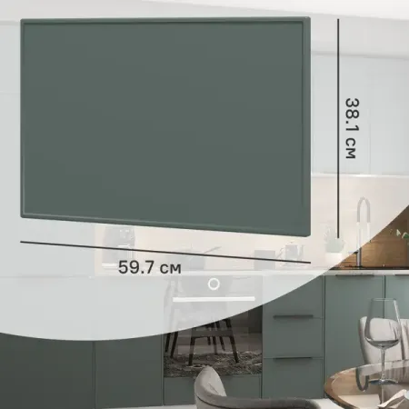 Фасад для кухонного шкафа Инта 59.7x38.1 см Delinia ID МДФ цвет зеленый керамическая ручка kungsphan зелёная