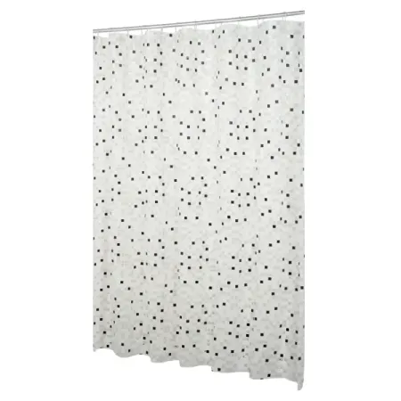 Штора для ванной Swensa Ping SWC-55-02 180x180 см PEVA цвет бело-серый 4 шт комплект водонепроницаемые занавески для ванной