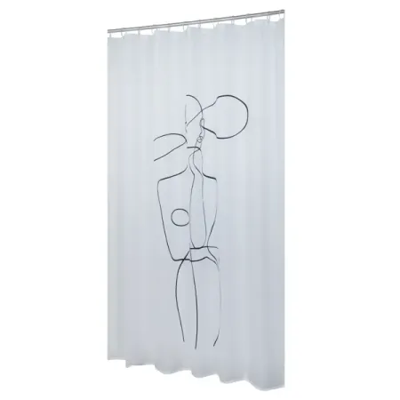 Штора для ванной Swensa Lady SWC-95-52 200x180 см полиэстер цвет бело-черный