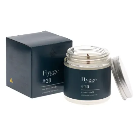 Свеча в стакане ароматизированная Arida Home Hygge N20 Шафран и карамель