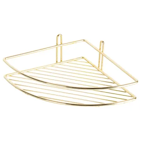 Полка для душа ProfFero С27413 угловая 1 ярус цвет золотой водонепроницаемая шапочка для душа moonbiffy