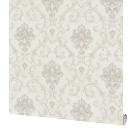 Обои флизелиновые Изабелла белые 1.06 м 4344-2